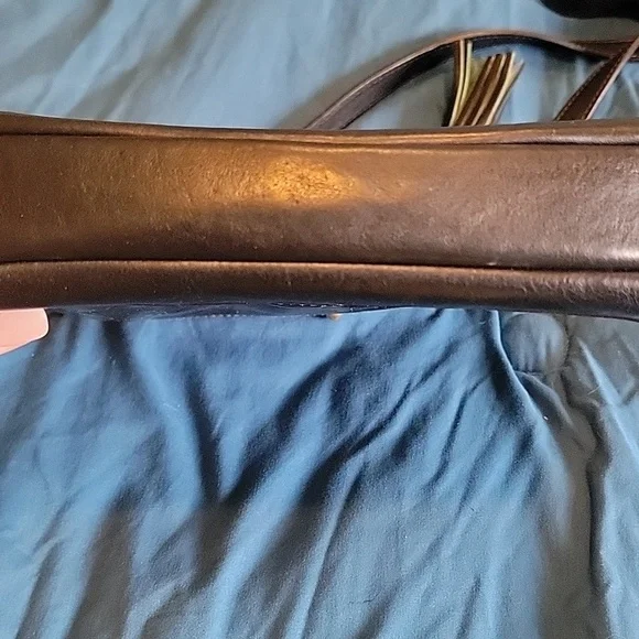 Dooney & Bourke Black Genuine Leather Crossbody Tassle Bag‎ - Picture 5 of 12